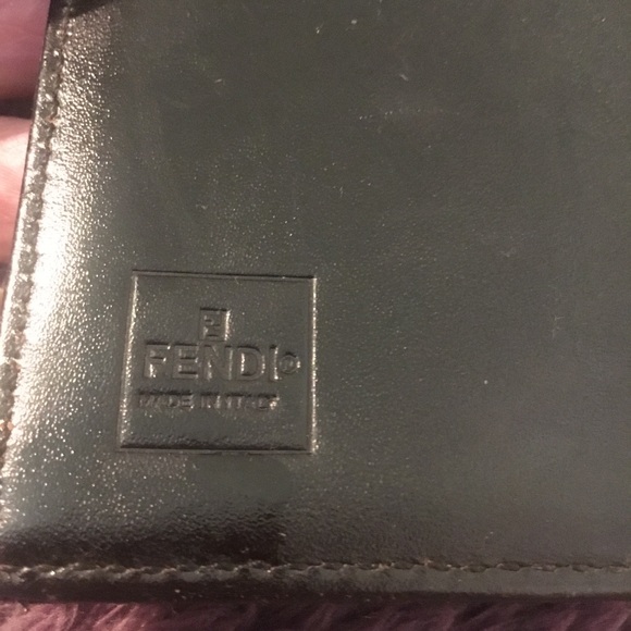 Vintage Authentic FENDI Zucca Bifold Long Wallet Brown Canvas/Leather - Picture 16 of 16